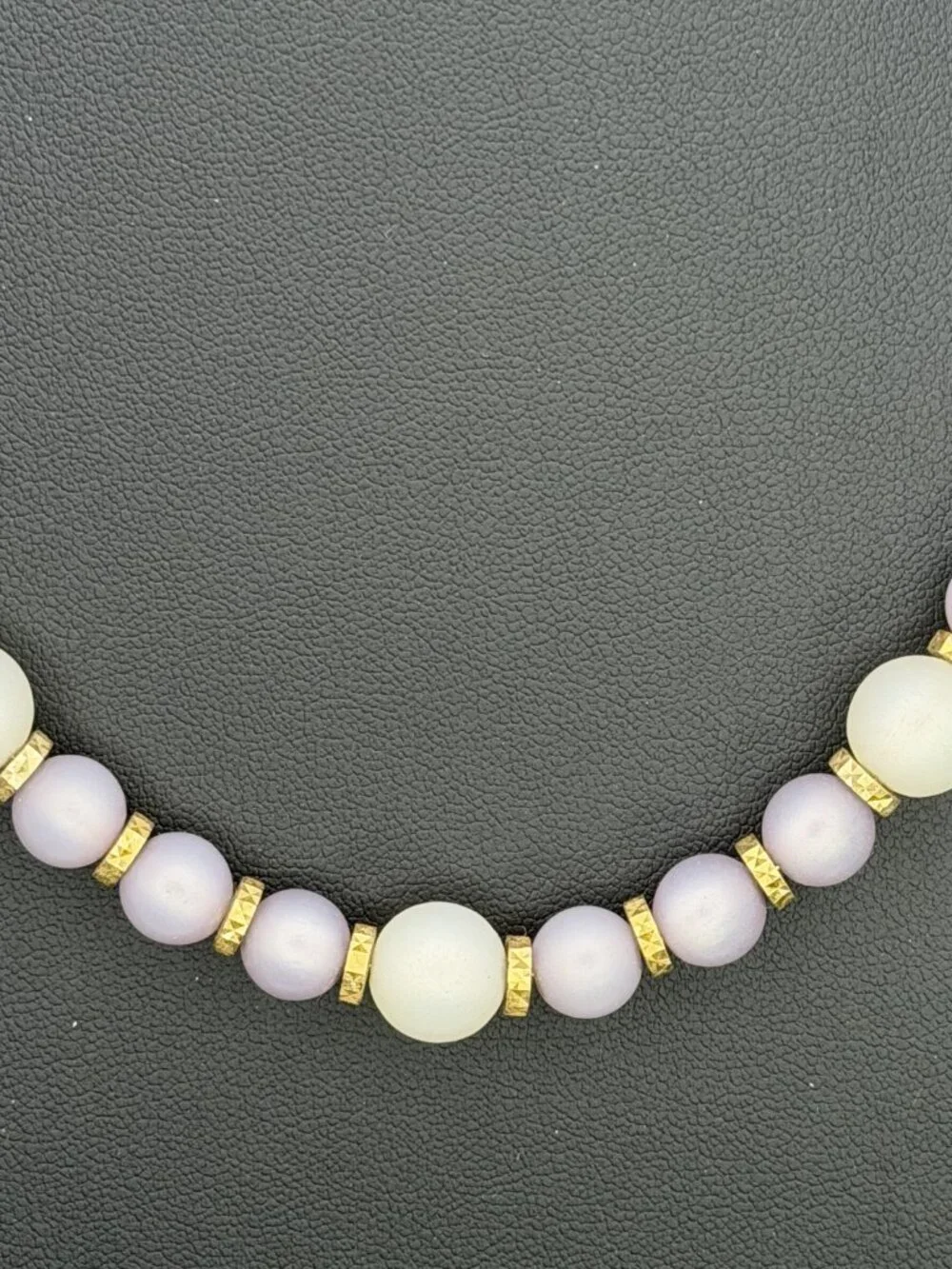 Book Piece Vintage Napier Necklace Frosted Sherbet Collection Lavender White